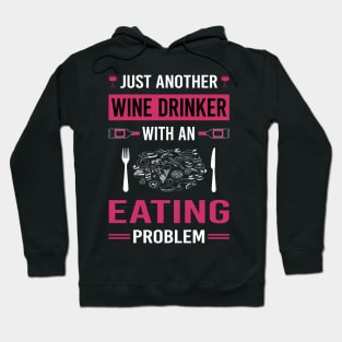 Wine Drinker Eating Hoodie